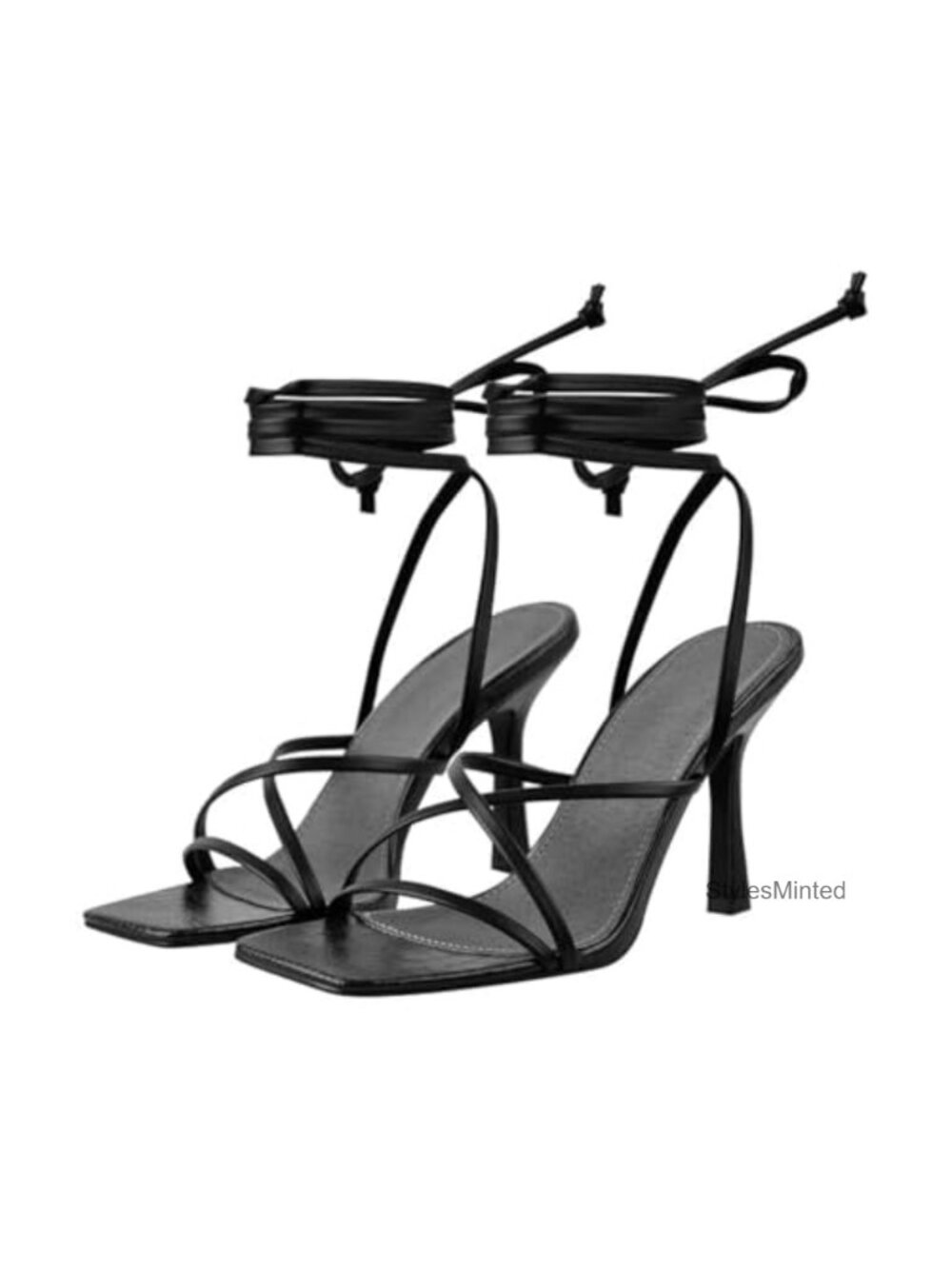 Women's Stiletto High Heels Strappy Lace Up Sandals